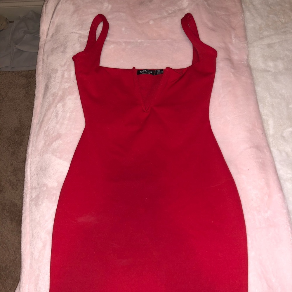 Plunge bodycon dress